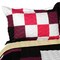 3-Piece Handmade Full/Queen Quilt Set, TC Fabric Geometric Patchwork, Vermicelli Quilted